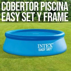 Cubrepiscinas Intex 29021 EASY SET/METAL FRAME Azul Ø 305 cm 290 x 290 cm