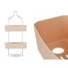 Colgador para la Ducha 28 x 60 x 14 cm Beige Metal Plástico (6 Unidades)