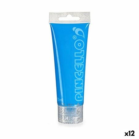 Pintura acrílica 75 ml Azul claro (12 Unidades)