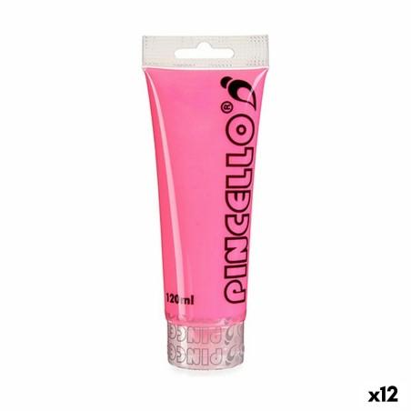 Pintura acrílica Neon Rosa 120 ml (12 Unidades)