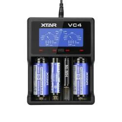 Cargador de Pilas Xtar VC4 Baterías x 4