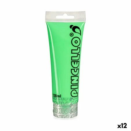 Pintura acrílica Neon Verde 120 ml (12 Unidades)