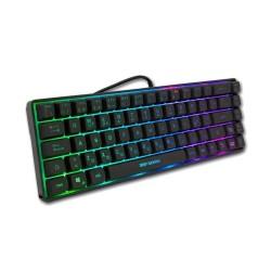 Teclado CoolBox DG-TEC65-RGB Negro Qwerty Español