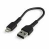 Cable USB a Lightning Startech RUSBLTMM15CMB Negro 15 cm