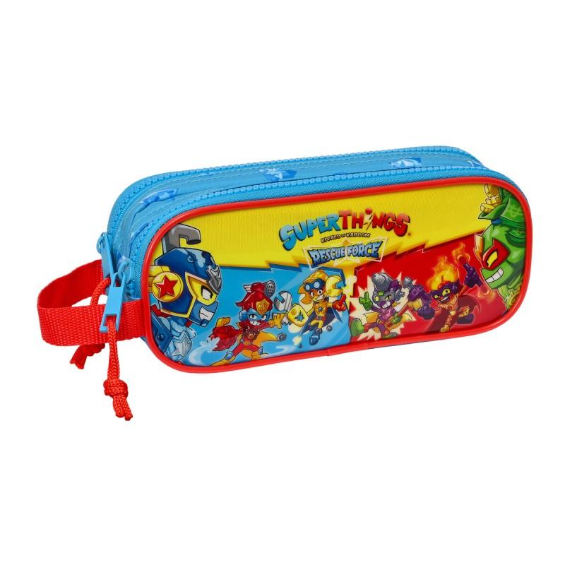 Portatodo Doble SuperThings Rescue force Azul 21 x 8 x 6 cm