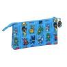 Portatodo Triple PJ Masks Azul 22 x 12 x 3 cm