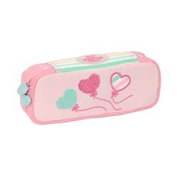 Estuche Escolar BlackFit8 Globitos 22 x 5 x 8 cm Rosa