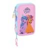 Plumier Doble My Little Pony Wild & free Azul Rosa 12.5 x 19.5 x 4 cm (28 piezas)