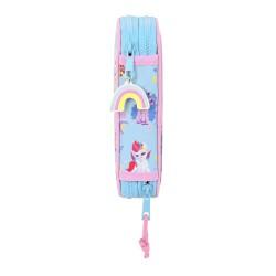 Plumier Doble My Little Pony Wild & free Azul Rosa 12.5 x 19.5 x 4 cm (28 piezas)