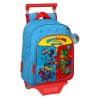 Mochila Escolar con Ruedas SuperThings Rescue force 27 x 33 x 10 cm Azul