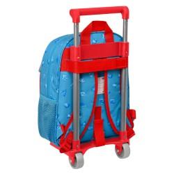 Mochila Escolar con Ruedas SuperThings Rescue force 27 x 33 x 10 cm Azul