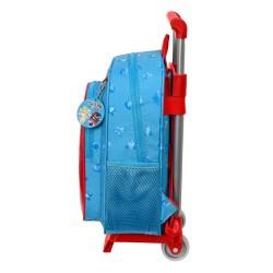 Mochila Escolar con Ruedas SuperThings Rescue force 27 x 33 x 10 cm Azul