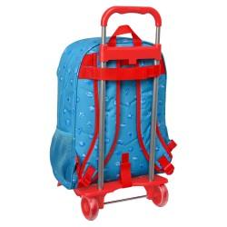 Mochila Escolar con Ruedas SuperThings Rescue force 32 x 42 x 14 cm Azul