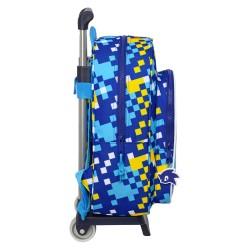 Mochila Escolar con Ruedas Sonic Speed 26 x 34 x 11 cm Azul