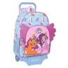 Mochila Escolar con Ruedas My Little Pony Wild & free Azul Rosa 33 x 42 x 14 cm