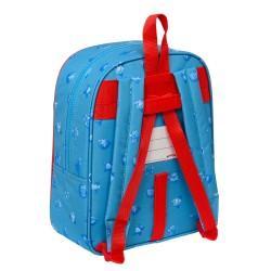 Mochila Escolar SuperThings Rescue force Azul 22 x 27 x 10 cm