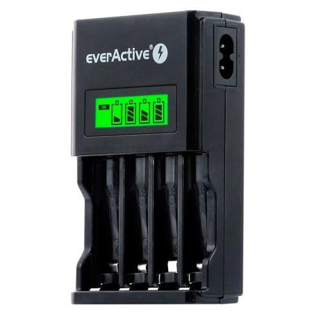 Cargador de Pilas EverActive NC450B Baterías x 4