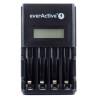Cargador de Pilas EverActive NC450B Baterías x 4