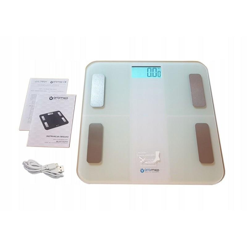 Báscula Digital de Baño Oromed ORO-SCALE Blanco Acrílico 180 kg