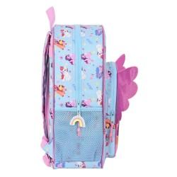 Mochila Escolar My Little Pony Wild & free Azul Rosa 33 x 42 x 14 cm