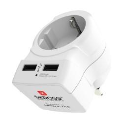 Adaptador de Corriente Skross 1500280 USB x 2 Europeo Reino Unido