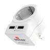 Adaptador de Corriente Skross 1500280 USB x 2 Europeo Reino Unido