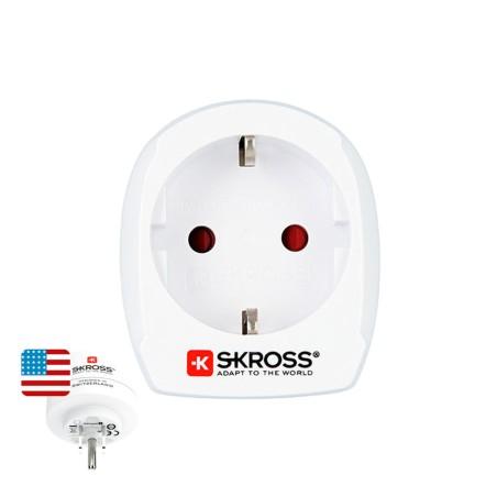 Adaptador de Corriente Skross 1500203-E Europeo Estados Unidos