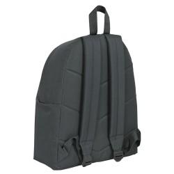 Mochila Escolar Safta   33 x 42 x 15 cm Gris