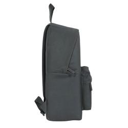 Mochila Escolar Safta   33 x 42 x 15 cm Gris