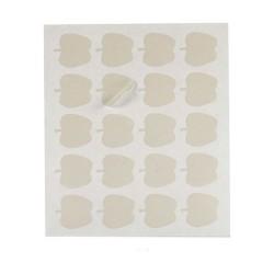 Etiquetas adhesivas Blanco 22 x 49 mm Manzana (12 Unidades)