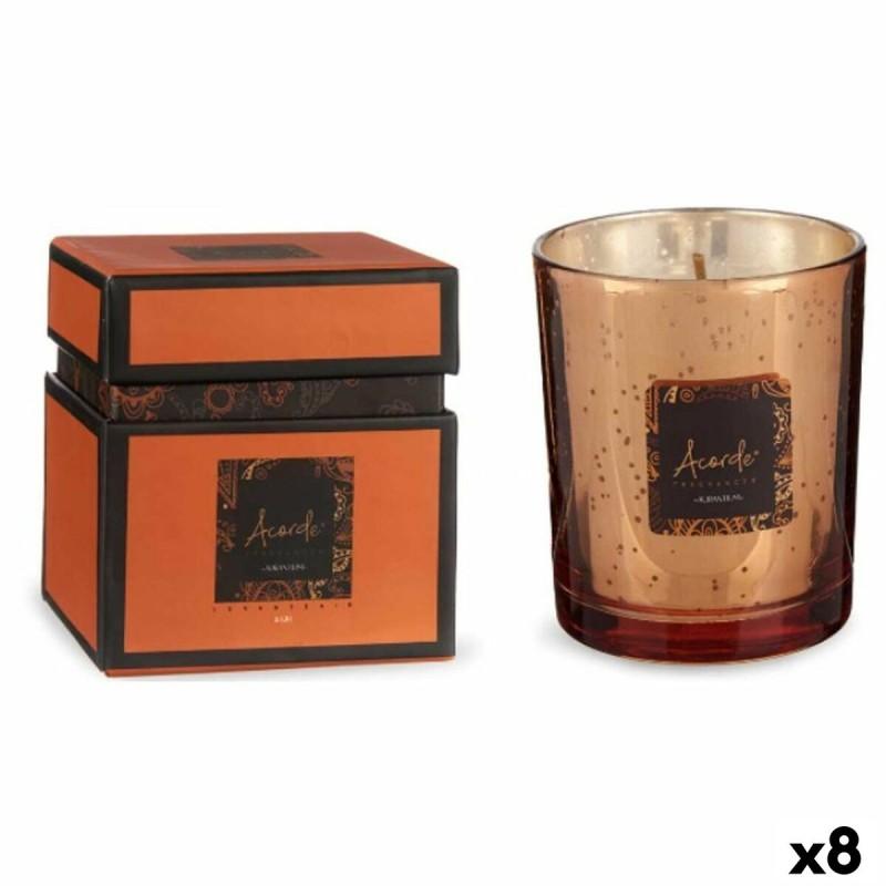 Vela Perfumada Canela Naranja 8 x 9 x 8 cm (8 Unidades)