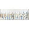 Cuadro DKD Home Decor Nueva York Loft 80 x 3,5 x 60 cm (2 Unidades)