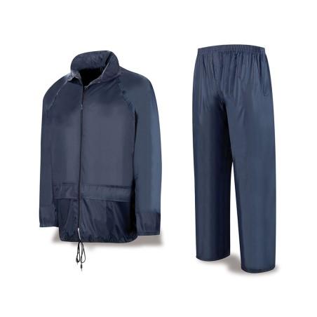 Traje Meteo Impermeable Azul marino Poliéster