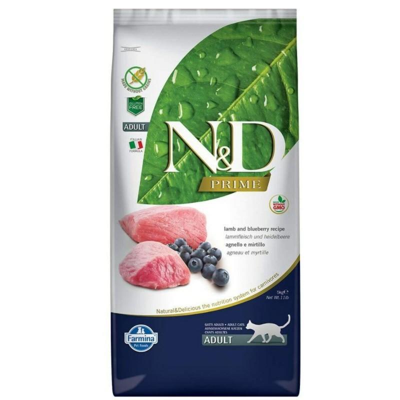 Comida para gato Farmina Prime Adulto Arándano Cordero 5 kg