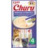 Snack para Gatos Inaba Churu 4 x 14 g Marisco Atún