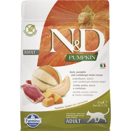 Comida para gato Farmina N&D Adulto Pato Calabaza 300 g