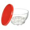 Set de Cuencos Karaman Rojo Transparente Vidrio Polietileno Ø 10,5 cm 275 ml (8 Unidades)