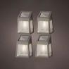 Aplique de Pared Lumineo 898174 Solar Luz LED 4 Unidades 5 Lm