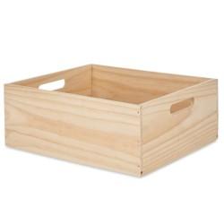 Caja Decorativa Madera de pino 31 x 14 x 36 cm (4 Unidades)