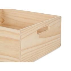 Caja Decorativa Madera de pino 31 x 14 x 36 cm (4 Unidades)