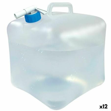 Botella de Agua Aktive Polietileno 15 L 24 x 28 x 24 cm (12 Unidades)