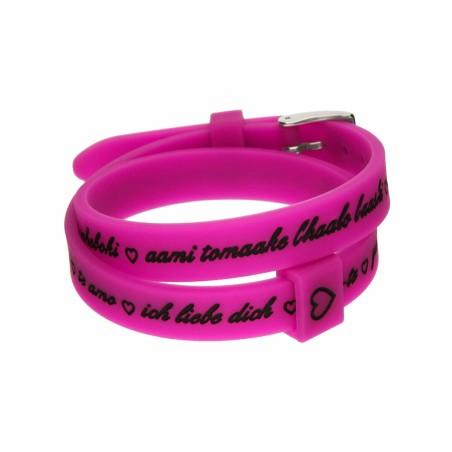 Pulsera Mujer il mezzometro I LOVE YOU SILVER - BRACCIALE IN SILICONE/SILICONE BRACELET