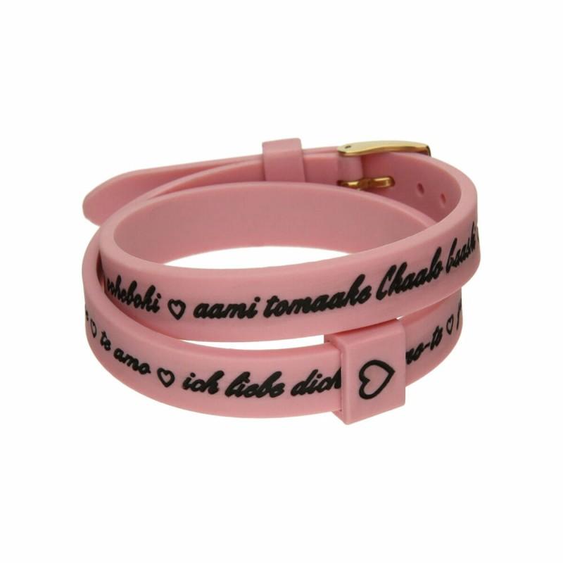 Pulsera Mujer il mezzometro I LOVE YOU GOLD - BRACCIALE IN SILICONE/SILICONE BRACELET