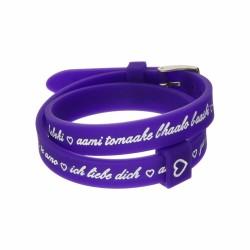 Pulsera Mujer il mezzometro I LOVE YOU SILVER - BRACCIALE IN SILICONE/SILICONE BRACELET