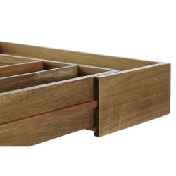 Organizador para Cubiertos DKD Home Decor Natural Acacia 35 x 30 x 7 cm