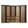 Organizador para Cubiertos DKD Home Decor Natural Acacia 35 x 30 x 7 cm