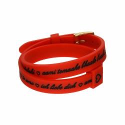 Pulsera Mujer il mezzometro I LOVE YOU GOLD - BRACCIALE IN SILICONE/SILICONE BRACELET