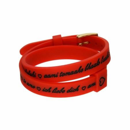 Pulsera Mujer il mezzometro I LOVE YOU GOLD - BRACCIALE IN SILICONE/SILICONE BRACELET