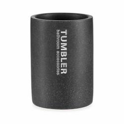 Portacepillos de Dientes Tumbler Gris Resina 7,5 x 10,2 x 7,5 cm (12 Unidades)