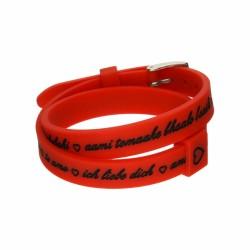 Pulsera Mujer il mezzometro I LOVE YOU SILVER - SILICONE BRACELET